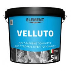 Покриття декоративне інтер'єрне ELEMENT Decor Velluto з ефектом оксамиту 5 кг